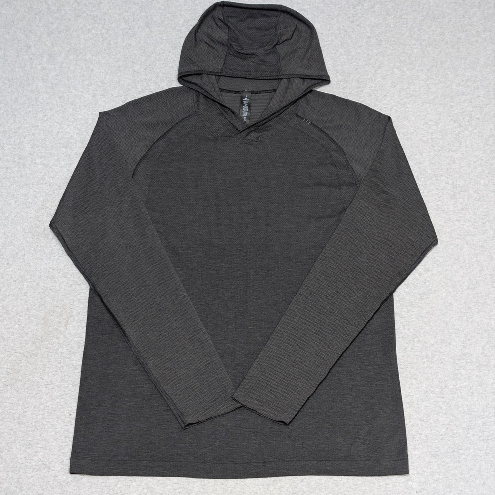 Lululemon Metal Vent Tech Hoodie Mens Large Performance Pullover Shirt Gray